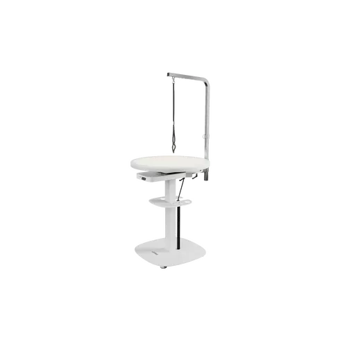 JirPet Radiant 360 Electric Pet Grooming Table with Light, diametrs 60 cm - mājdzīvnieku kopšanas (grūminga) galds ar elektrisko pacēlāju un LED apgaismojumu